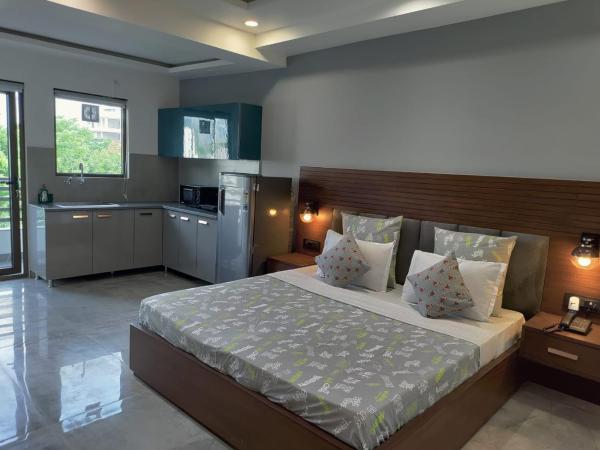 Perch Service Apartment DLF Cyber City : photo 7 de la chambre studio avec balcon 