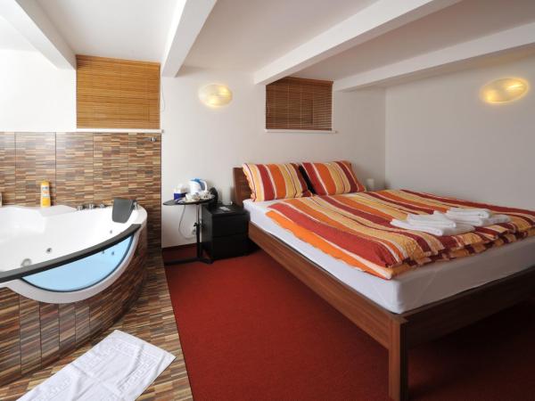 Habitat 16 : photo 3 de la chambre chambre double supérieure avec bain à remous et sauna