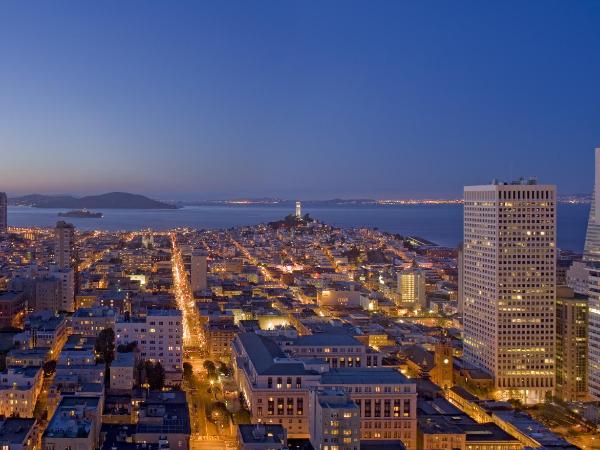 Grand Hyatt San Francisco Union Square : photo 5 de la chambre chambre double avec 2 lits doubles et vue sur la baie