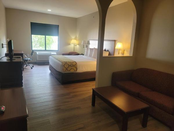 Baymont by Wyndham Houston Brookhollow : photo 5 de la chambre hébergement lit king-size - accessible aux personnes à mobilité réduite - baignoire avec barres d'appui - non-fumeurs