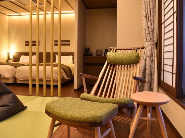 Arima Onsen Taketoritei Maruyama : photo 10 de la chambre chambre lits jumeaux deluxe avec coin tatami et bain thermal - non-fumeurs - 203