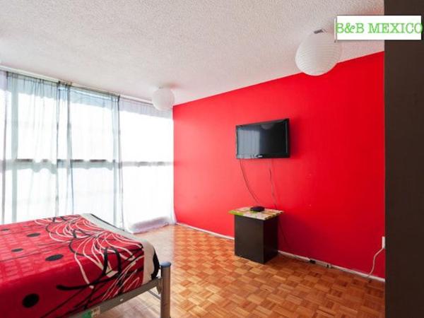 B&B México Roma Norte : photo 1 de la chambre chambre double avec salle de bains commune