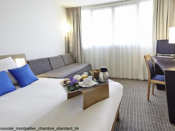 Novotel Montpellier : photo 3 de la chambre chambre double avec 1 lit double et 1 canapé-lit