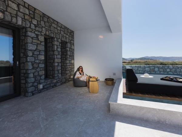 Milestones Naxos : photo 6 de la chambre suite 2 chambres avec piscine privée - vue sur mer