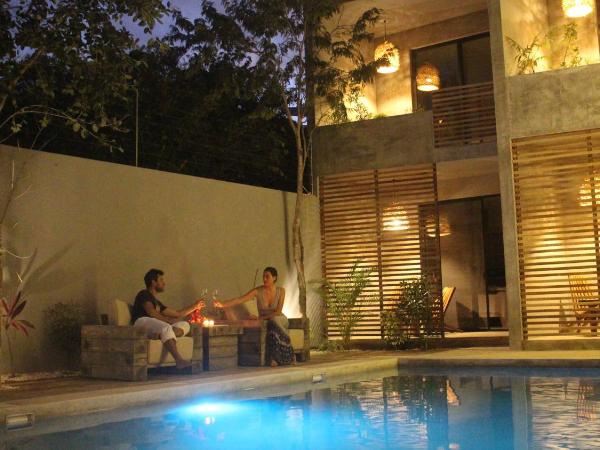 Little Gem Hotel Tulum La Veleta : photo 10 de la chambre suite deluxe avec terrasse privée et baignoire avec contrôle de température