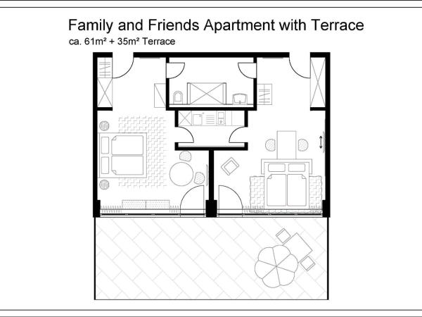 MLOFT Apartments München : photo 7 de la chambre apartment with terrace and kitchenette (4 adults)