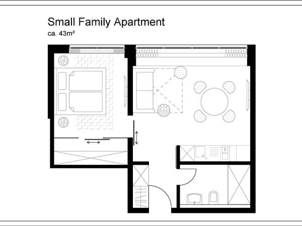 MLOFT Apartments München : photo 5 de la chambre one-bedroom apartment with kitchenette (4 adults)