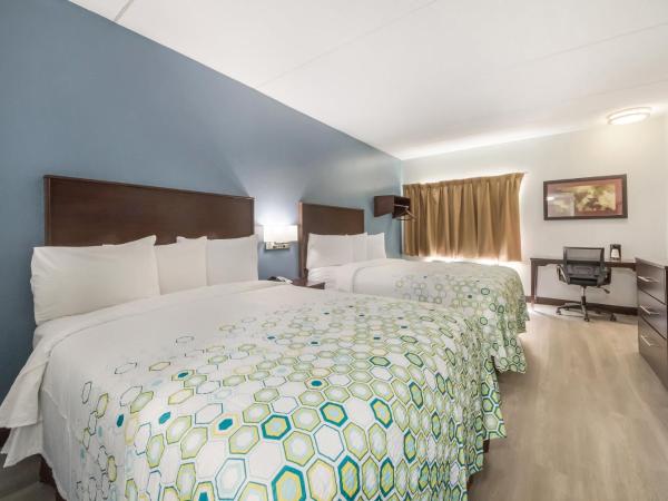 HomeTowne Studios by Red Roof San Antonio - SeaWorld Northwest : photo 6 de la chambre studio avec 2 lits queen-size - non-fumeurs