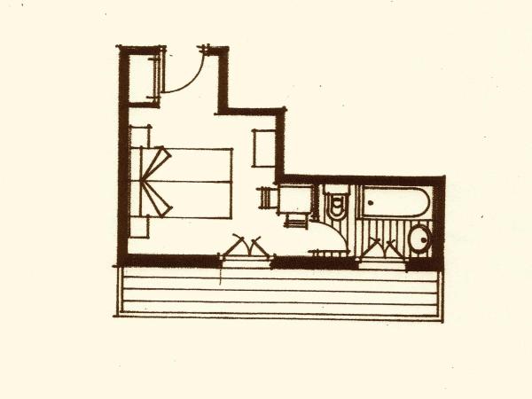 Hôtel Les Côtes, Résidence Loisirs et Chalets : photo 6 de la chambre chambre double standard