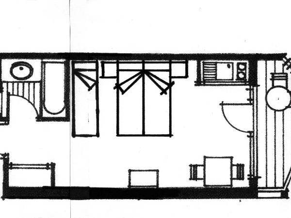Hôtel Les Côtes, Résidence Loisirs et Chalets : photo 10 de la chambre chambre double confort (2 adultes + 1 enfant)