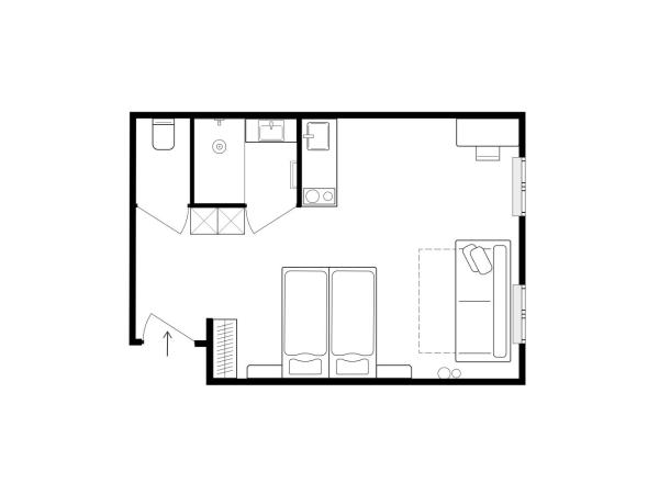 Urban Inn - Wilten 24/7 : photo 5 de la chambre studio supérieur