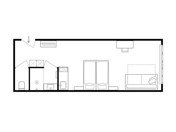 Urban Inn - Wilten 24/7 : photo 6 de la chambre studio supérieur