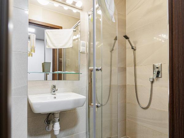 Leśne Patio : photo 2 de la chambre grande chambre double avec salle de bains