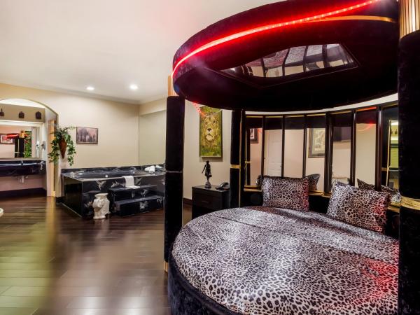 Americas Best Value Platinum Inn & Suites : photo 3 de la chambre hébergement 1 lit king-size avec jacuzzi 