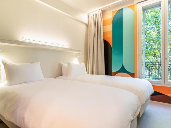 Graphik Montparnasse : photo 2 de la chambre chambre lits jumeaux