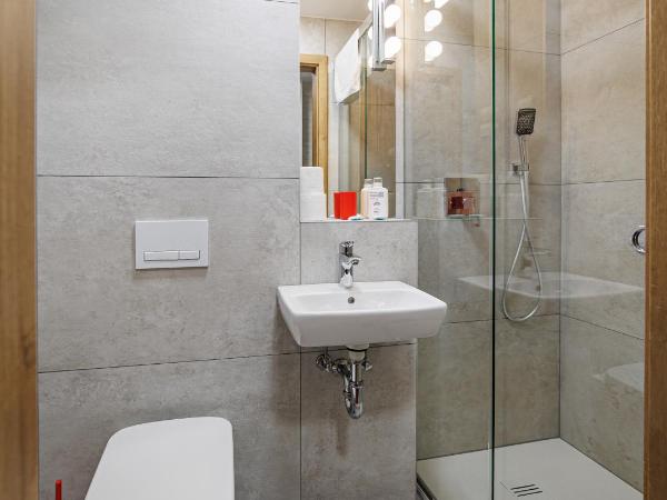 Leśne Patio : photo 6 de la chambre grande chambre double avec salle de bains