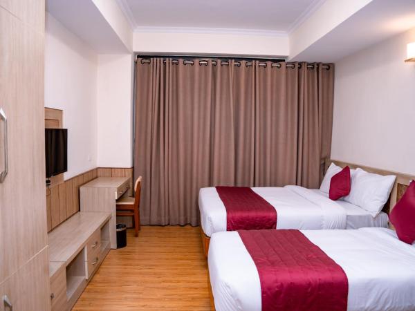 Drishya Hotel : photo 6 de la chambre deluxe twins room with mountain and city view