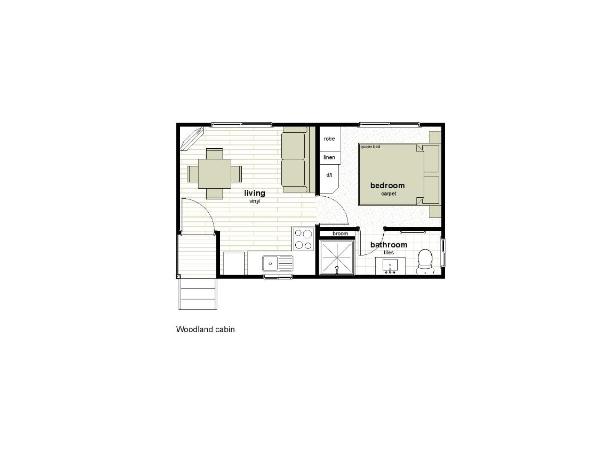 Alivio Tourist Park Canberra : photo 5 de la chambre woodland cabin (1 bedroom)