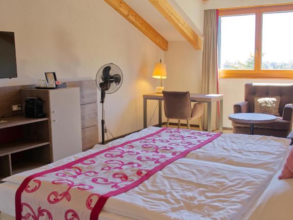 Hôtel des Vignes : photo 3 de la chambre chambre lit king-size - vue sur jardin