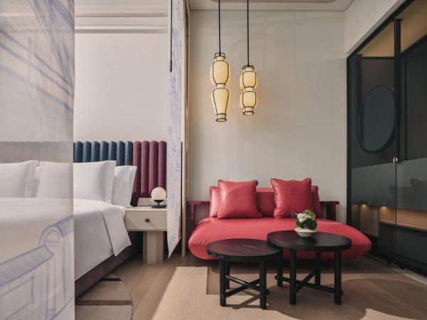 Hotel Indigo Hangzhou Uptown,Close to Westlake , boutique design hotel with freeflow minibar : photo 3 de la chambre premium king room - lounge access