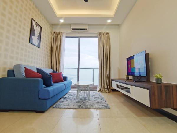 Attic Home Melaka Silverscape Residence & Jonker : photo 4 de la chambre luxury family 2 bedroom suite (private bathtub and sea view)