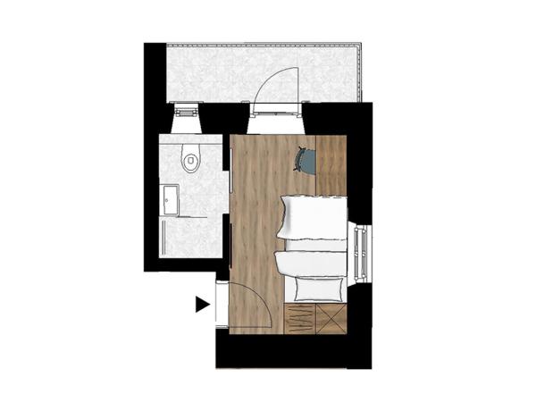 Villa Flöckner Bed & Breakfast : photo 1 de la chambre chambre simple avec balcon