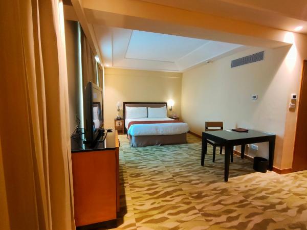 The Grand New Delhi : photo 2 de la chambre studio apartment, 15% discount on food & non-alcoholic beverages, 20% discount on spa & laundry, 2 pc laundry per person / per day