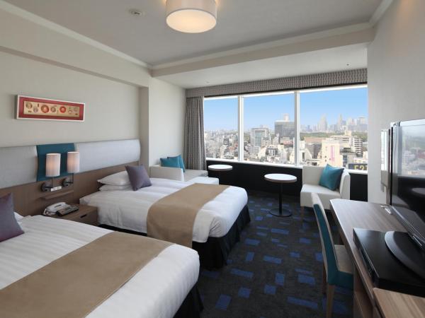 Shibuya Excel Hotel Tokyu : photo 4 de la chambre chambre lits jumeaux d'angle supérieure - vue sur carrefour shibuya - non-fumeurs
