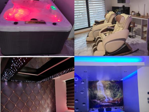 calaidonia suite : photo 1 de la chambre chambre lit king-size avec baignoire spa