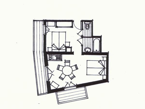 Hôtel Les Côtes, Résidence Loisirs et Chalets : photo 7 de la chambre suite familiale (4 adultes)