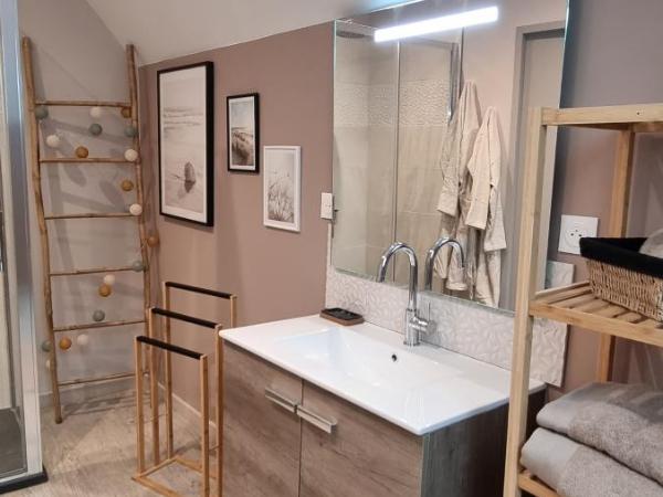 Au Nid des Champs, Agréable chambre d'hôtes, proche de Chartres : photo 6 de la chambre chambre double avec salle de bains privative