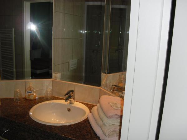 Pension Dresdener Panorama : photo 4 de la chambre chambre lits jumeaux avec salle de bains