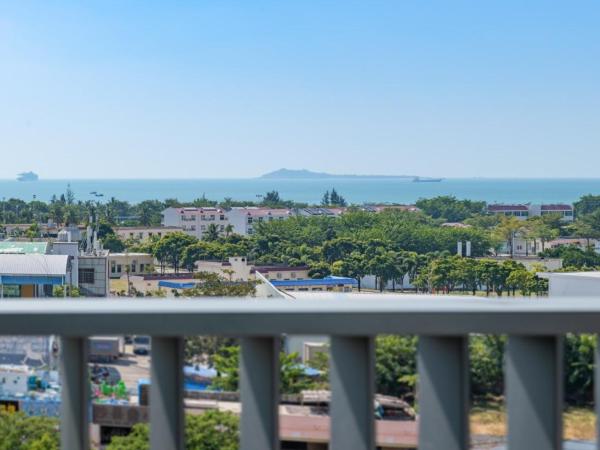 Oakwood Apartments Sanya : photo 2 de la chambre studio lits jumeaux supérieur - vue sur océan