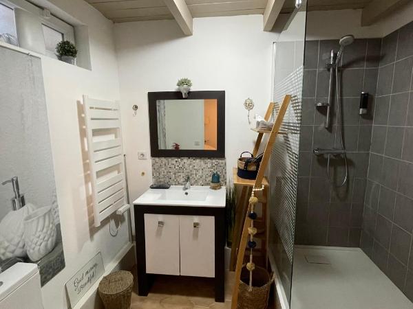 Joli mazet à Nîmes idéalement situé entre la garrigue et la ville : photo 5 de la chambre chambre lit queen-size deluxe