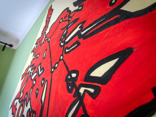 Hostel Mondpalast : photo 4 de la chambre chambre lits jumeaux avec salle de bains commune