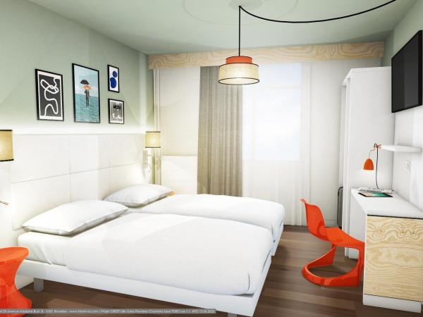 greet hotel Lille Gare Flandres - Groupe Accor : photo 1 de la chambre chambre pop avec 2 lits simples (ou lit king-size)
