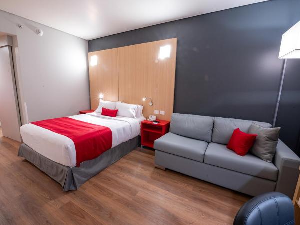 Ramada Encore by Wyndham Guadalajara Aeropuerto : photo 2 de la chambre 1 queen bed, mobility accessible room, roll-in shower, non-smoking