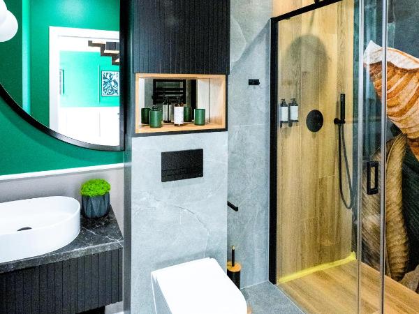 Aparthotel Green Concrete - nowy, ekologiczny hotel w Świnoujściu, Darmowy Bus Na Plażę, Free Shuttle Bus : photo 2 de la chambre appartement en duplex