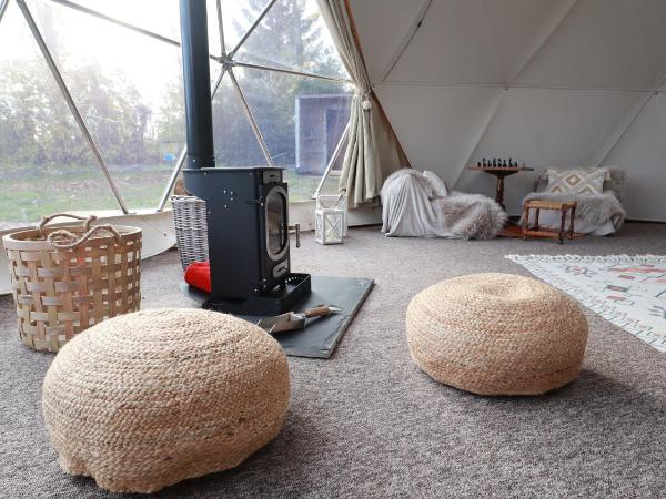 Luxury Dome with Private Wood-Fired Hot Tub : photo 8 de la chambre tente