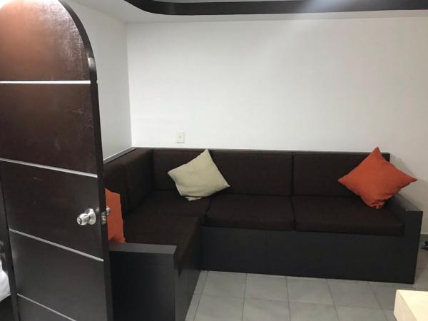 Hotel magallanes con cocineta 100 Metros de playa : photo 4 de la chambre chambre lits jumeaux avec salle de bains privative