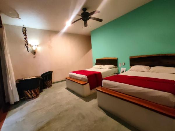 Corazon De Jade Tulum : photo 8 de la chambre room with two queen beds and private bathroom