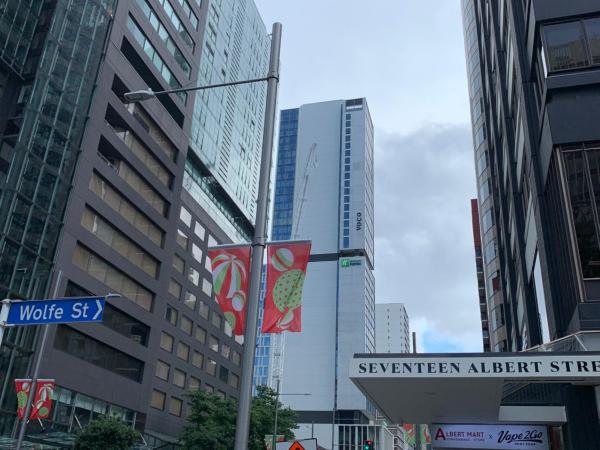 Garden Hostel : photo 7 de la chambre chambre double ou lits jumeaux - vue sur ville