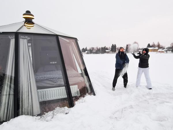 Koivuranta Igloos : photo 9 de la chambre bungalow - front de mer 
