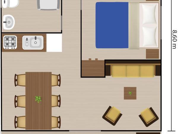 Easyatent Safari tent Polari : photo 2 de la chambre safari tent sanitary + airco (6p)