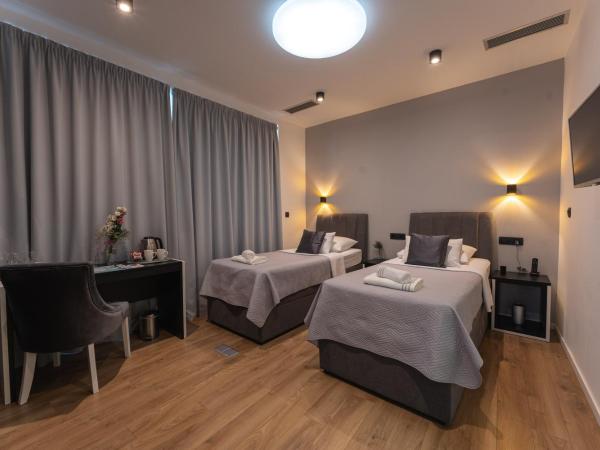 Sky & Sun Luxury Rooms with private parking in the garage : photo 1 de la chambre chambre lits jumeaux