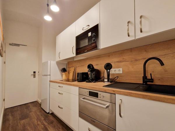 Pension Mozart - Newly Renovated : photo 5 de la chambre studio avec cuisine - vue sur rue