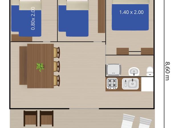 Easyatent FKK Safari tent Ulika Naturist - clothes free : photo 2 de la chambre tente supérieure