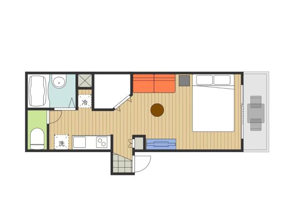 KIKI HOUSE 新小岩 : photo 3 de la chambre studio avec balcon 