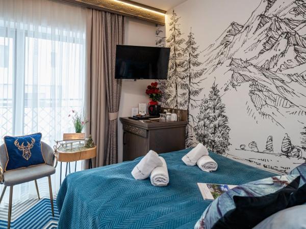 Serce Tatr Residence Zakopane - blisko Krupówek : photo 8 de la chambre chambre double - vue sur montagne