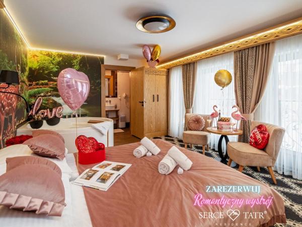 Serce Tatr Residence Zakopane - blisko Krupówek : photo 3 de la chambre chambre double de luxe avec baignoire spa 